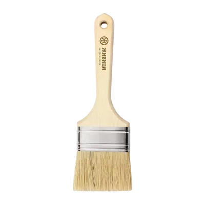 Кисть для пропиток, антисептиков, масляных красок №1 (белая арт 161070)