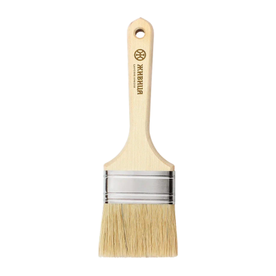 Кисть для пропиток, антисептиков, масляных красок №1 (белая арт 161070)