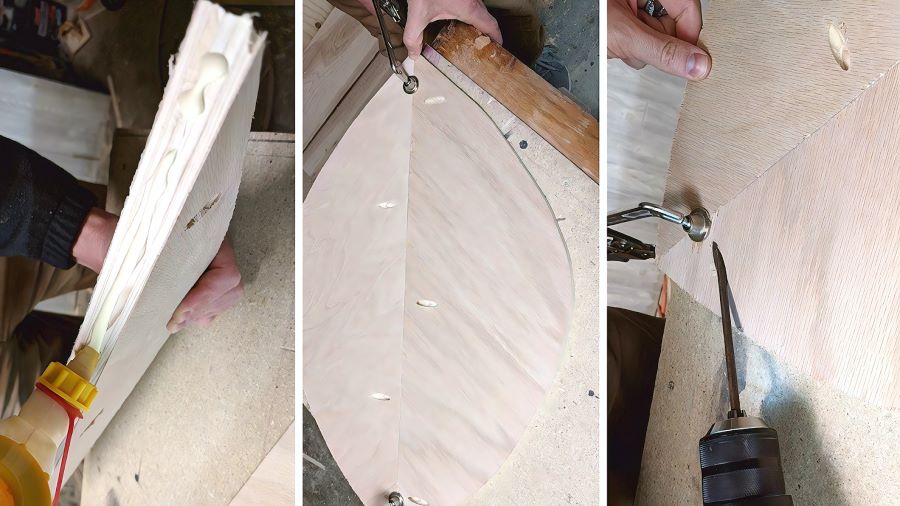 Можно воспользоваться шпатлевкой для дерева