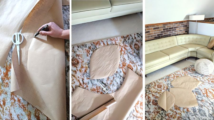 Нарисуйте и вырежьте три будущие столешницы