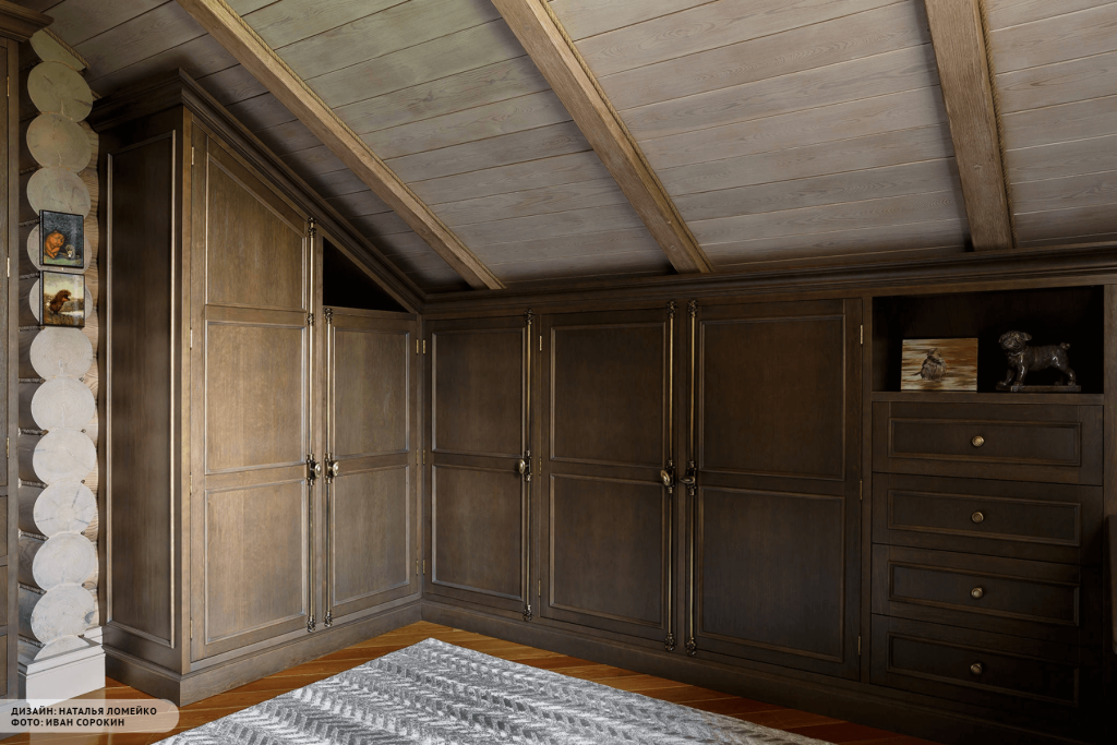 Применение масел Живица в отделке кабинета 3