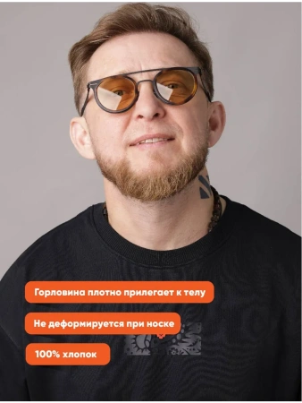 Плотная футболка оверсайз с принтом в русском стиле "Балалайка"